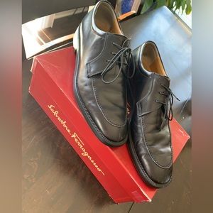 Salvatore Ferragamo Men’s Fedele Oxford Black Shoes